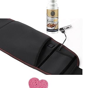 Castor Oil Pack Compress Heating Pad Infrared Electric Heating Waist Belt 