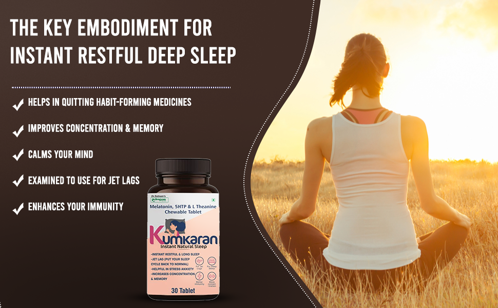 AROGYAM Kumkaran Natural Sleep Tablets, Ayurveda NonHabitForming