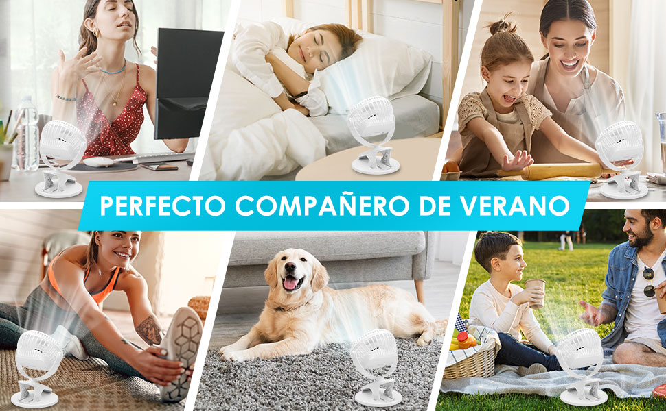 Ventilador de Mesa con Clip