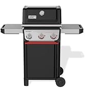 Weber Spirit E-325 Liquid Propane Gas Grill for Outdoor Cooking and BBQ, 3 Boost Burners, Black