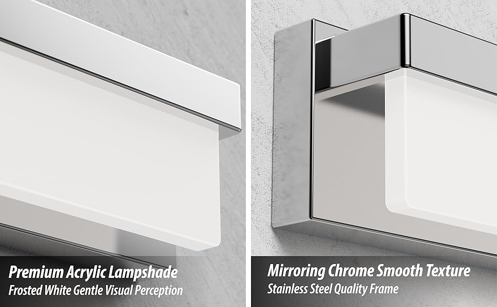 LIGHTINN LED Bathroom Vanity Light Fixture Over Mirror 24.4 inch Modern