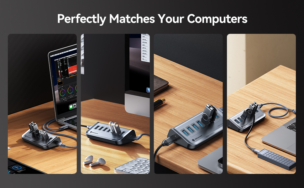 Yottamaster 7ポート USB データハブ Type C Amazon.com: Yottamaster 7 Port USB 3.2 Gen2 Data Hub