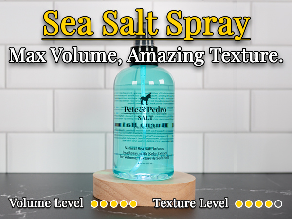 natural hydrating sea salt spray hair volume texture hold