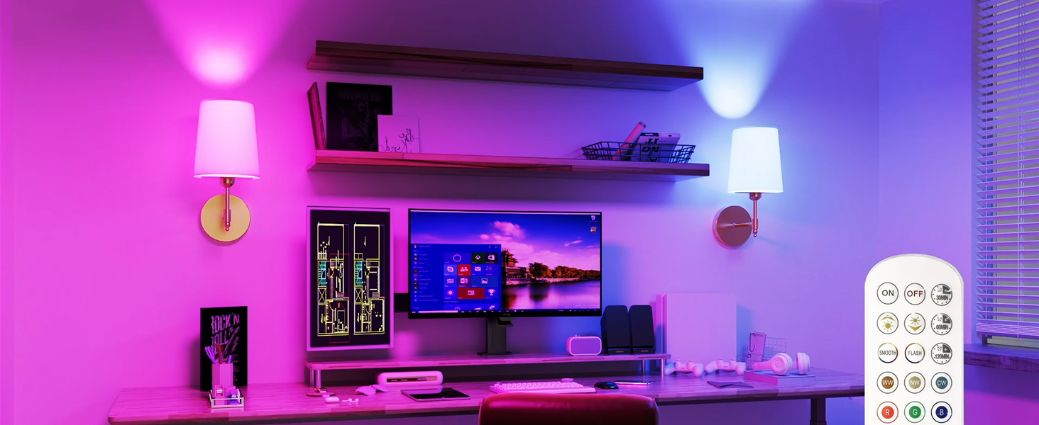 wall sconces with RGB Lights
