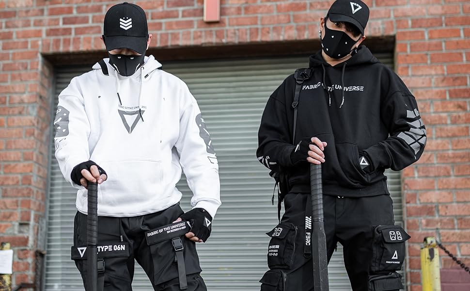 Fabric of the Universe Techwear Graphic Cyberpunk Streetwear Fashion
