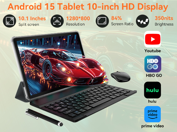 Amazon.com : KINGRID Tablet 10 inch,Android 15 Tablet–Gemini AI