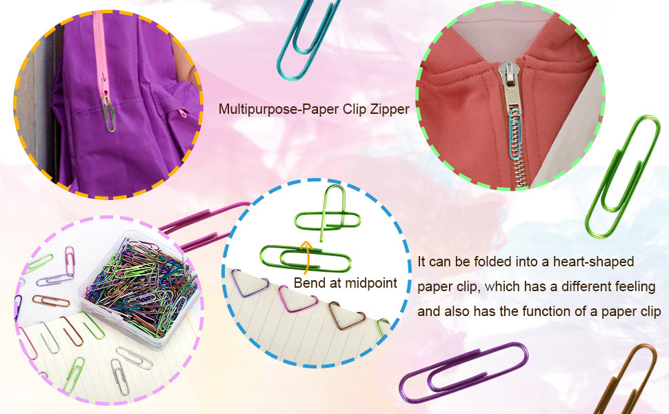 Paper Clips,Deoot 200 PCS Medium Size Paper Clips Smooth