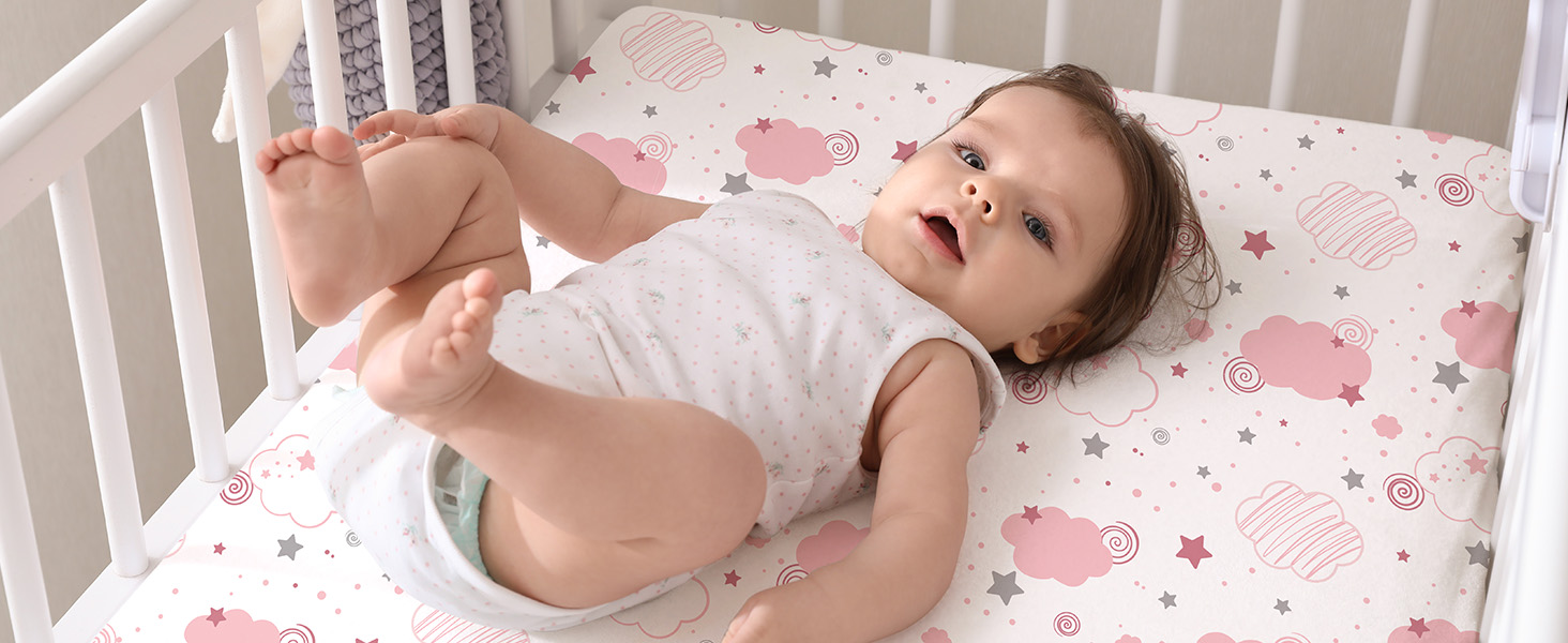 Baby Bassinet Sheets 3 Pack Fitted Bassinet Mattress Sheets Ultra Soft Pink Rainbow Bassinet Sheets baby bassinet sheets girl