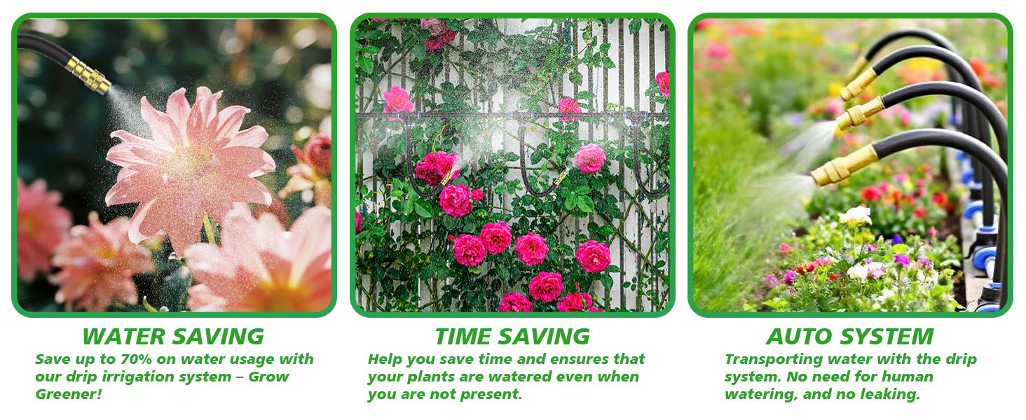 flower bed watering system