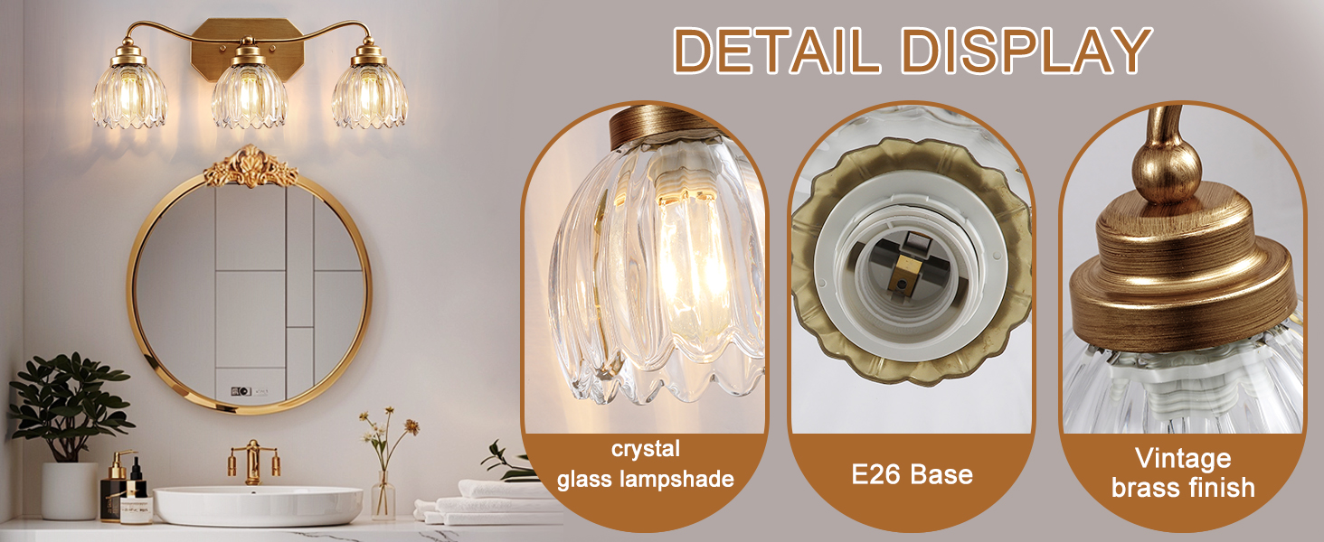 gold vanity light