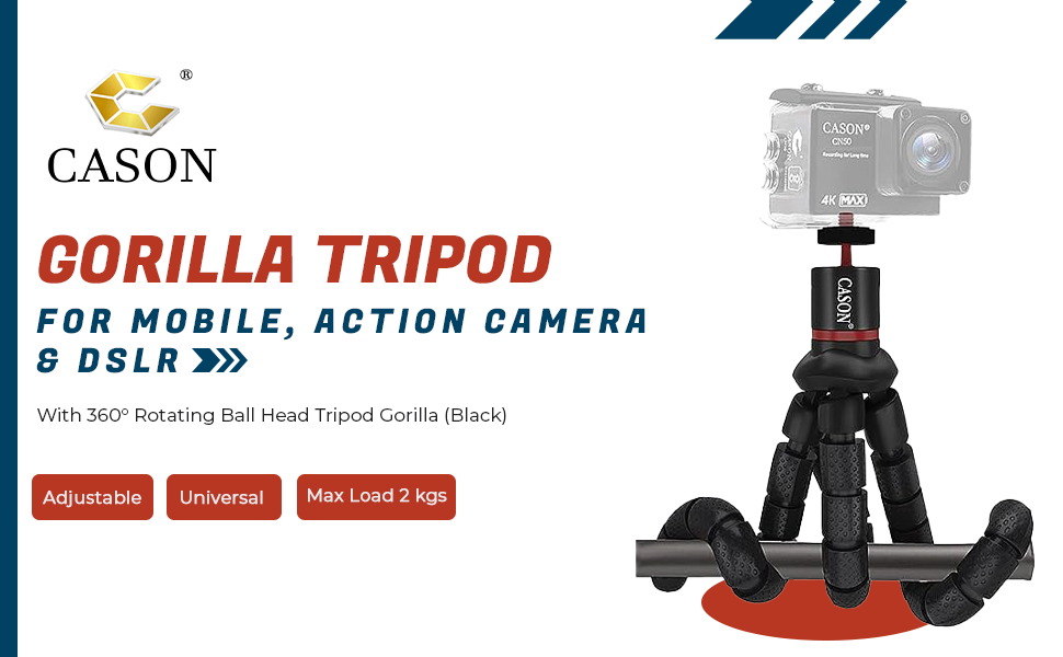SPN-BNB85 cason gorilla tripod mobile flexible pod with remote action camera dslr gorillapod rotatin