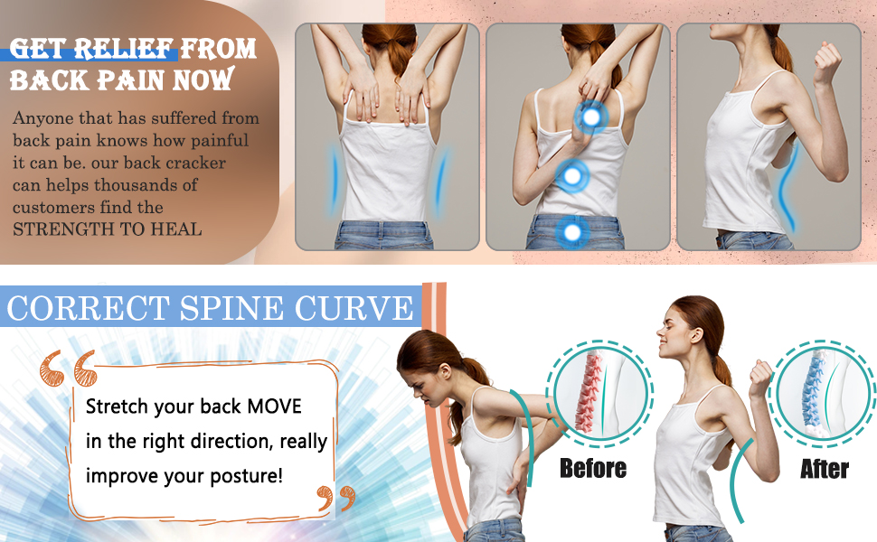 Back Cracker, (4 Level) Back Cracking Device, Back