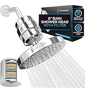 SparkPod Luxury Filtered Shower Head Set 23 Stage Shower Filter - Reduces Chlorine and Heavy Meta...