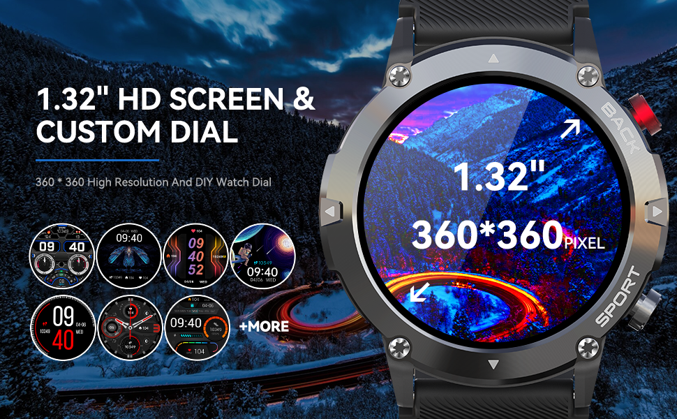 Sports Watch Compatible with Android iOS