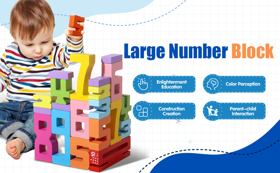 Number Blocks Toys for Kids