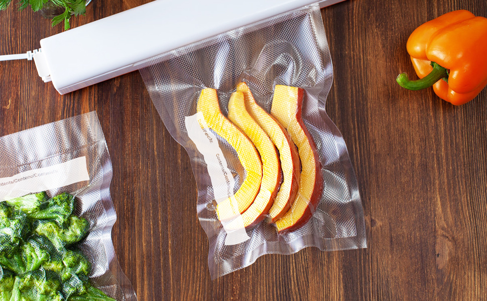 BoxLegend Vacuum Sealer Bags with WriteOn Labels 8''x50' (2 Pack