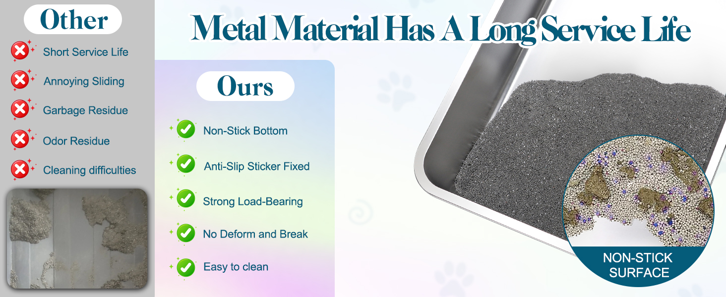 Stainless steel cat litter box