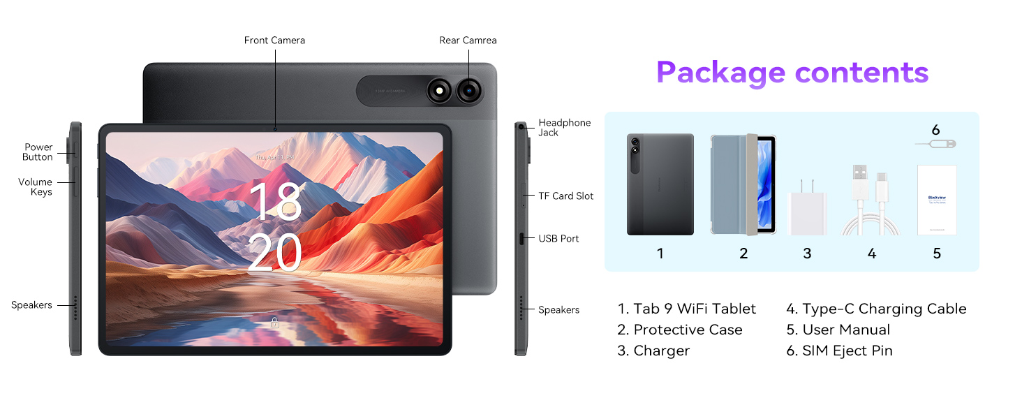Tablet device specifications: 10.4
