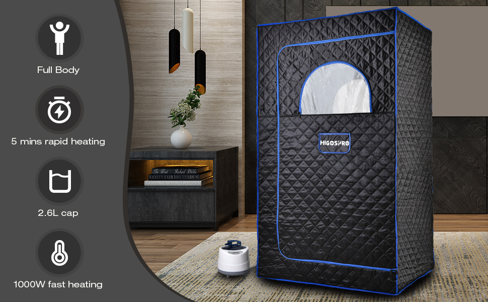 Portable Full Size Steam Sauna, Lightweight Steam Saunas
