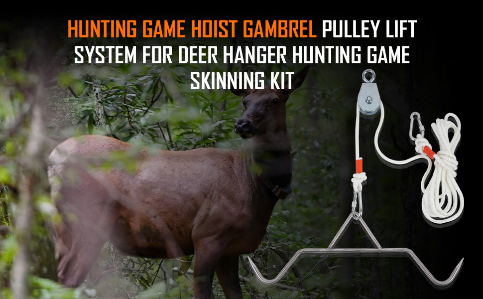 Yorikyas Hunting Game Hoist Gambrel Pulley Lift System for