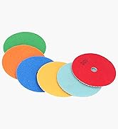 Diamant-Polierpads, 6-teiliges 5-Zoll-Diamant-Nass-Polierpad-Set, Körnung 50–2000, Körnung