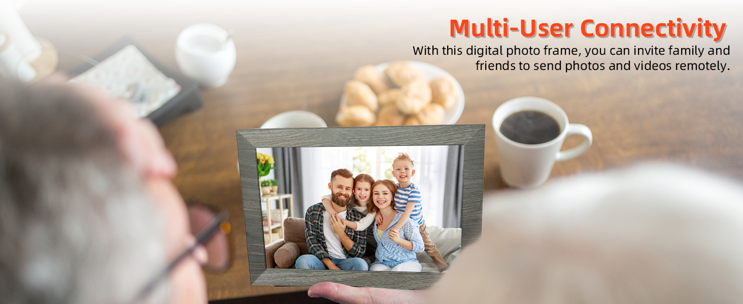 10.1 Inch WiFi Digital Picture Frame, 1280x800 HD IPS