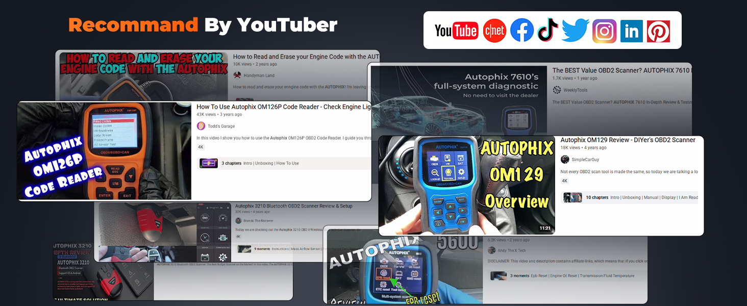 autophix obd2 scanner check engine code reader car scanner diagnostic tool code readers &amp; scan tools