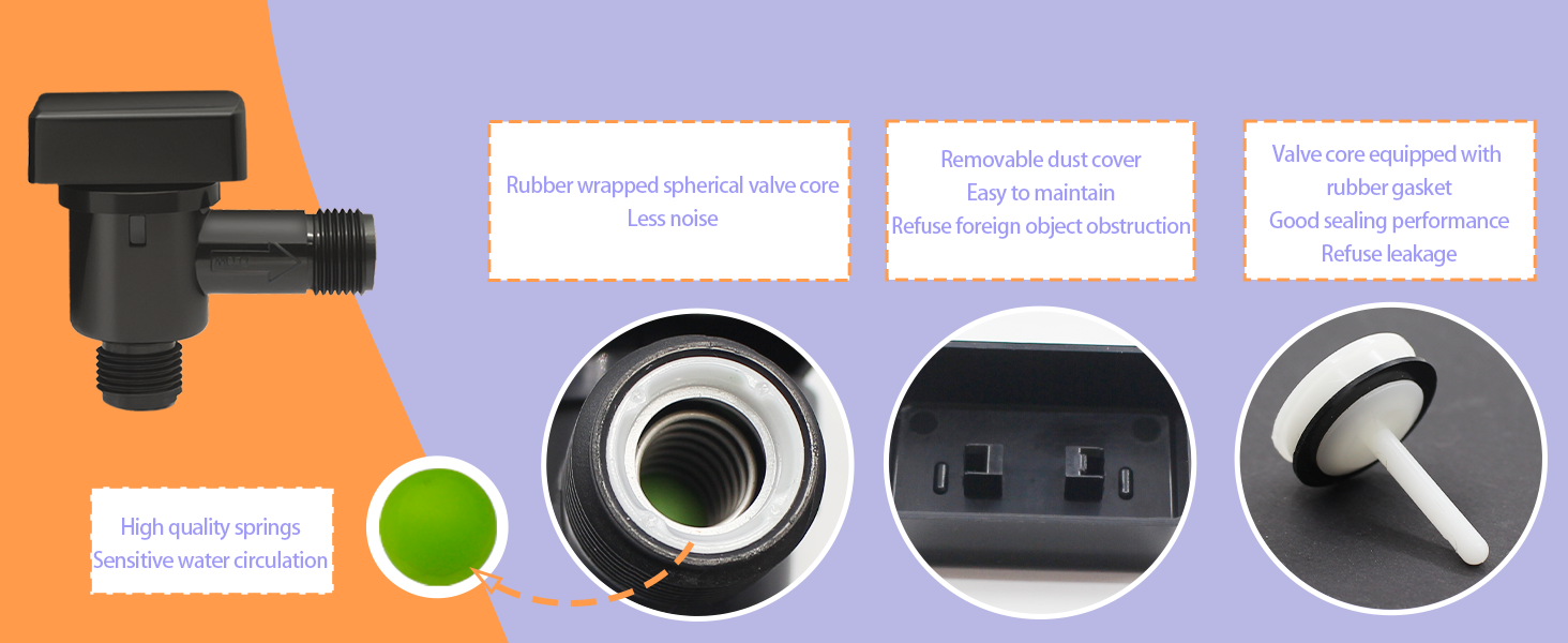 2024 Upgrade 571VACCHKA RV Vacuum Breaker Check Valve 1/