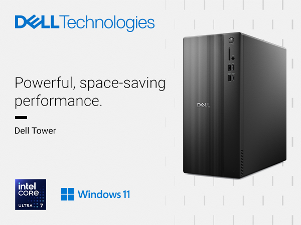 【Dell】sect125000201monojp　Newタワー ECT1250 Dell ECT1250 Tower Desktop Computer - Intel Core Ultra 5 225