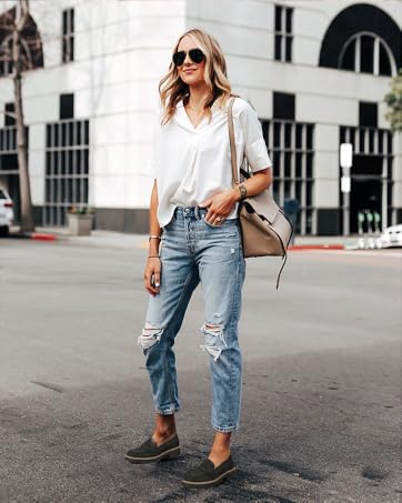 Womens Loafers Slip On Casual Chunky Platform Heel Loafers Classic Penny Dressy Work Shoes