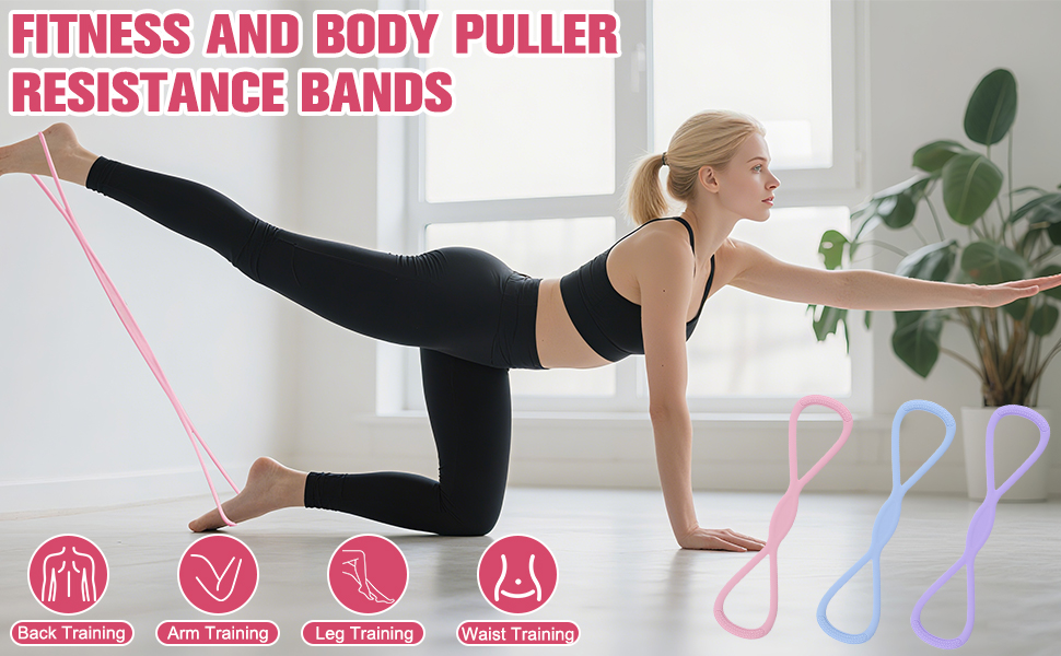 FITNESS AND BODY PULLER RESISTANCE BANDS