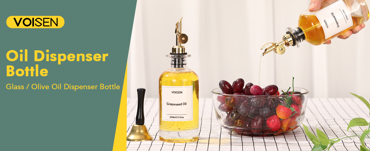 Olive Oil Dispenser Bottle for Kitchen