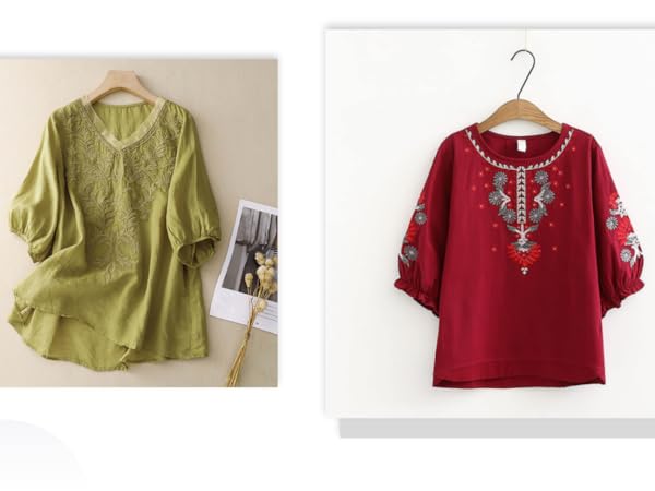 シャツ+ブラウス(半袖+袖なし) Marte - Vintage 90s Mexican embroidered blouse Marte - Vintage 90s Mexican embroidered blouseの通販 by