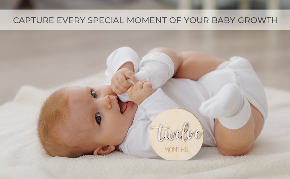 Milestone Wooden Circles for Monthly