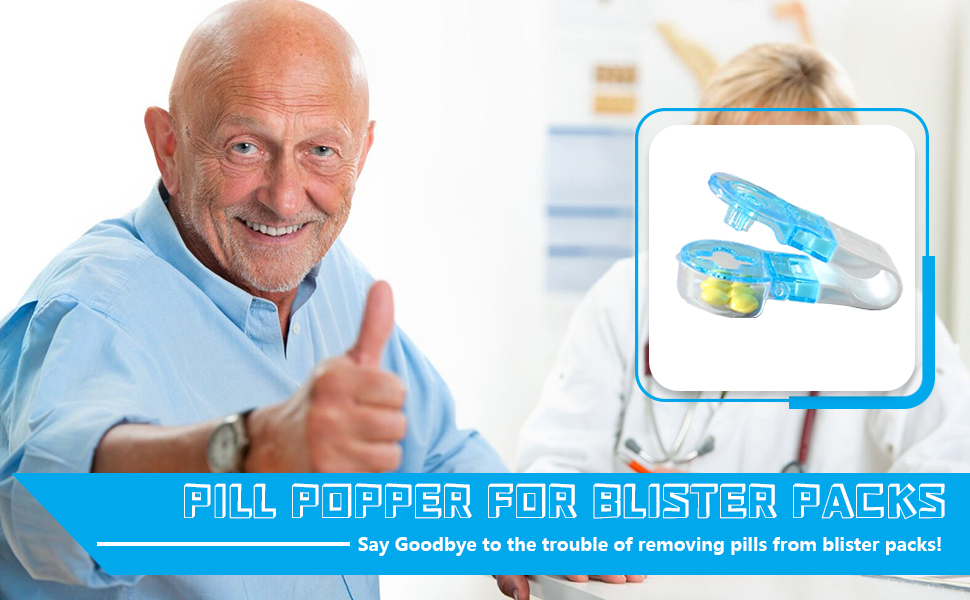 Pill Popper for Blister Packs, Blister Packs for Medication, Portable