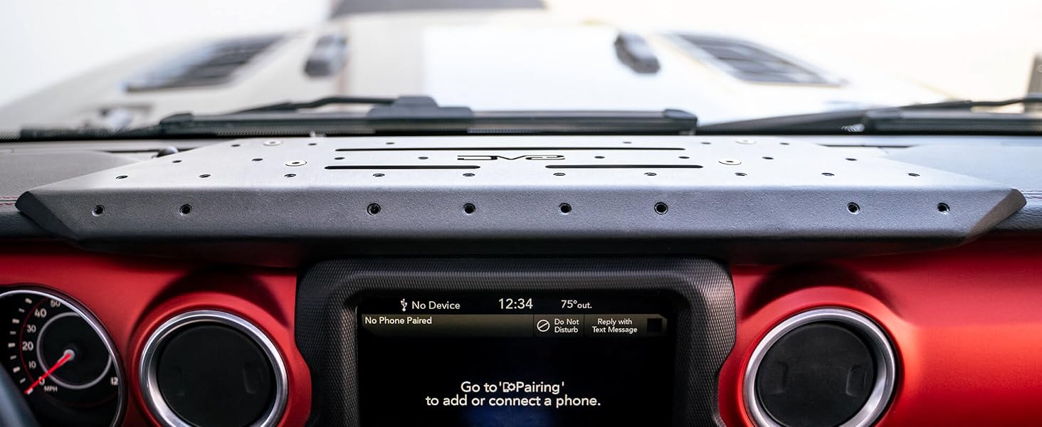 DV8 Offroad Dash Mount for The 20182023 Jeep Wrangler JL