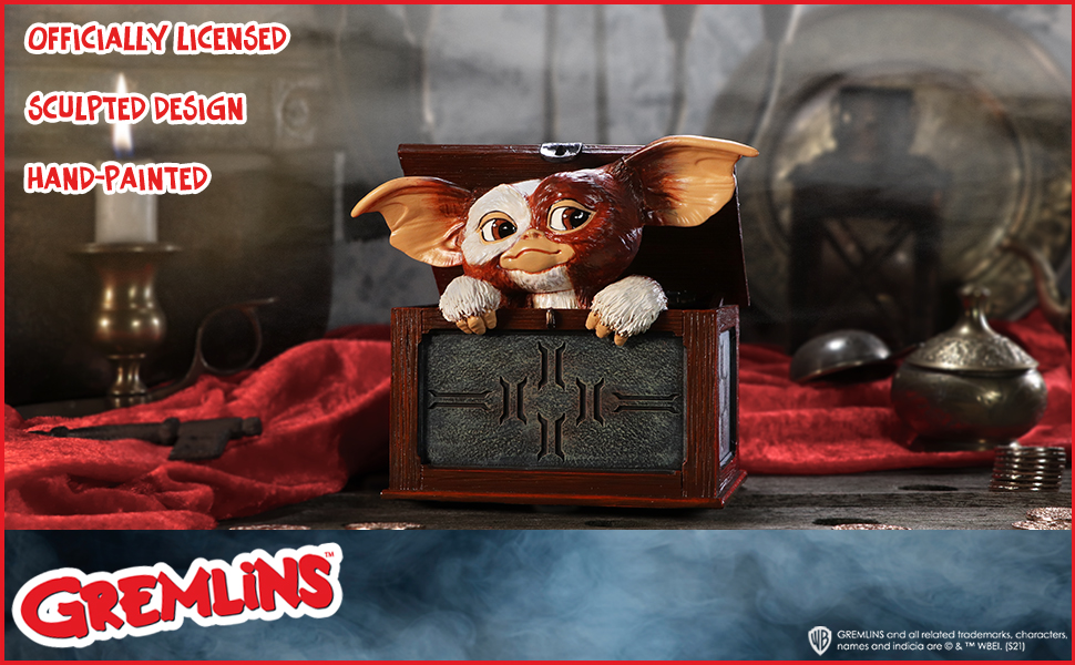 ジャスティスGremlin Gizmo 5'9\" NECA 634482306307 Gremlins Dancing Gizmo Plush, duży, czarny