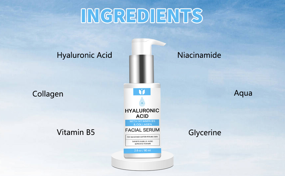 B5; acido hialuronico; face serum for women; face serums for anti aging;