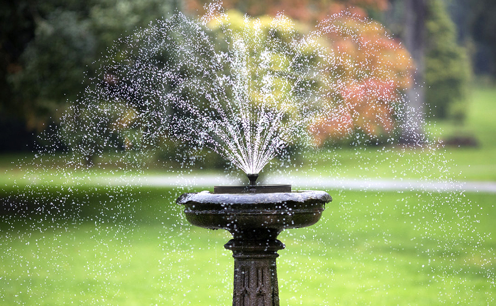 solar bird bath fountains