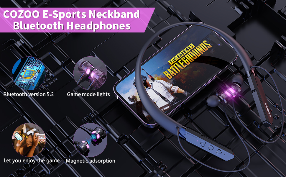 Neckband Bluetooth Headphones