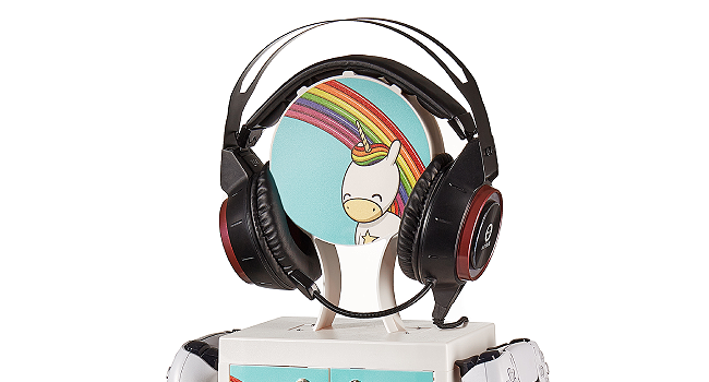 Numskull Eric The Unicorn Gaming Locker, Controller Holder, Headset Stand for PS5, Xbox Series X S, Nintendo Switch - Official Numskull Merchandise 12 gaming locker