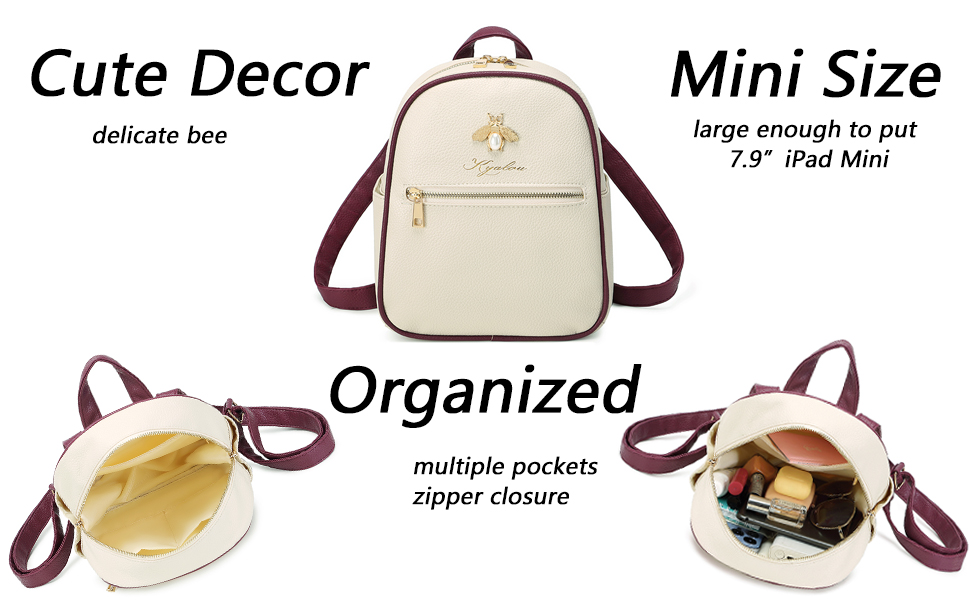 KYALOU Small Backpack Purse for Women Ladies, Mini