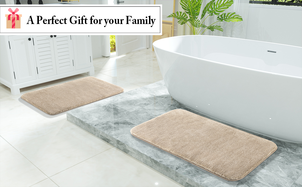 Extra Thick Memory Foam Bathroom Mat, Yimobra Luxury Soft