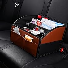 Car Seat Organizer with Detachable Compartments Car Seat Organizer with Velcro Closure car caddy