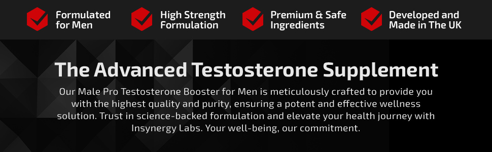 male pro testosterone booster men food supplement capsules vegan muscle growth libido enhancer