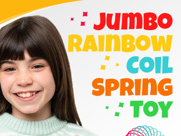 Jumbo Rainbow Coil Spring Toy