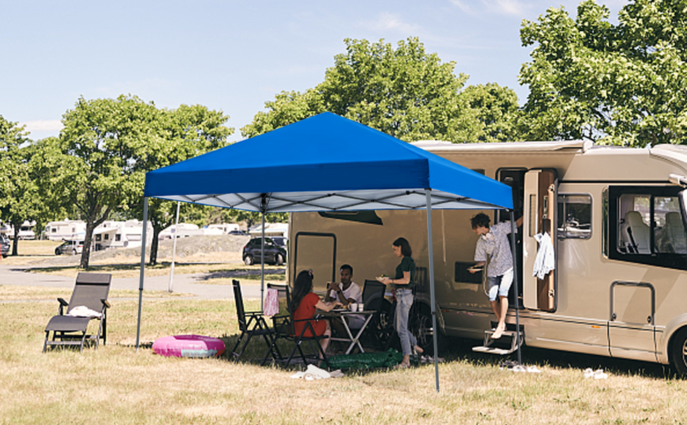 ABCCANOPY Pop up Gazebo With One Side Panel Upgraded Bag, Stakes and
