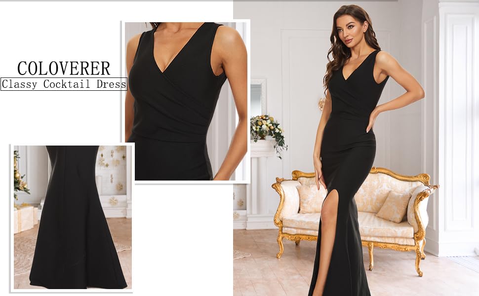 COLOVERER formal dress for wedding guest