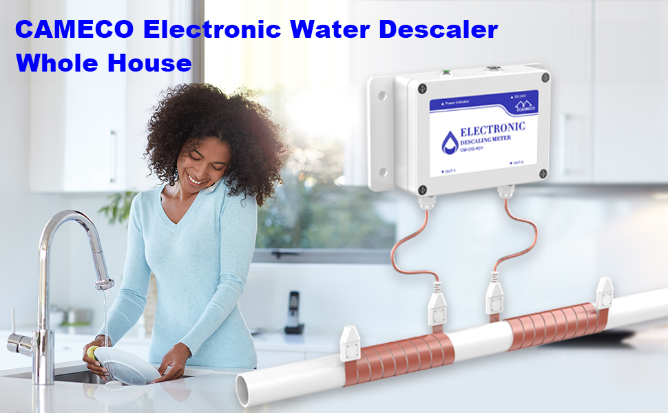 Electronic Water Descaler System for Whole House, CAMECO Water Softener