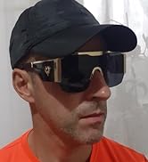 FEISEDY Oversized Square One Piece Frameless Stylish Sunglasses Women Men Metal Luxury Shades B4043